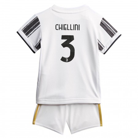 Billiga Fotbollströjor Juventus Giorgio Chiellini 3 Barn Hemma tröja 2020/21 Kortärmad